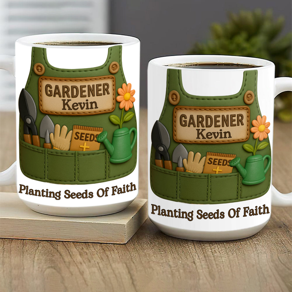 Planting Seeds Of Faith - Personalized Ceramic Coffee Mug