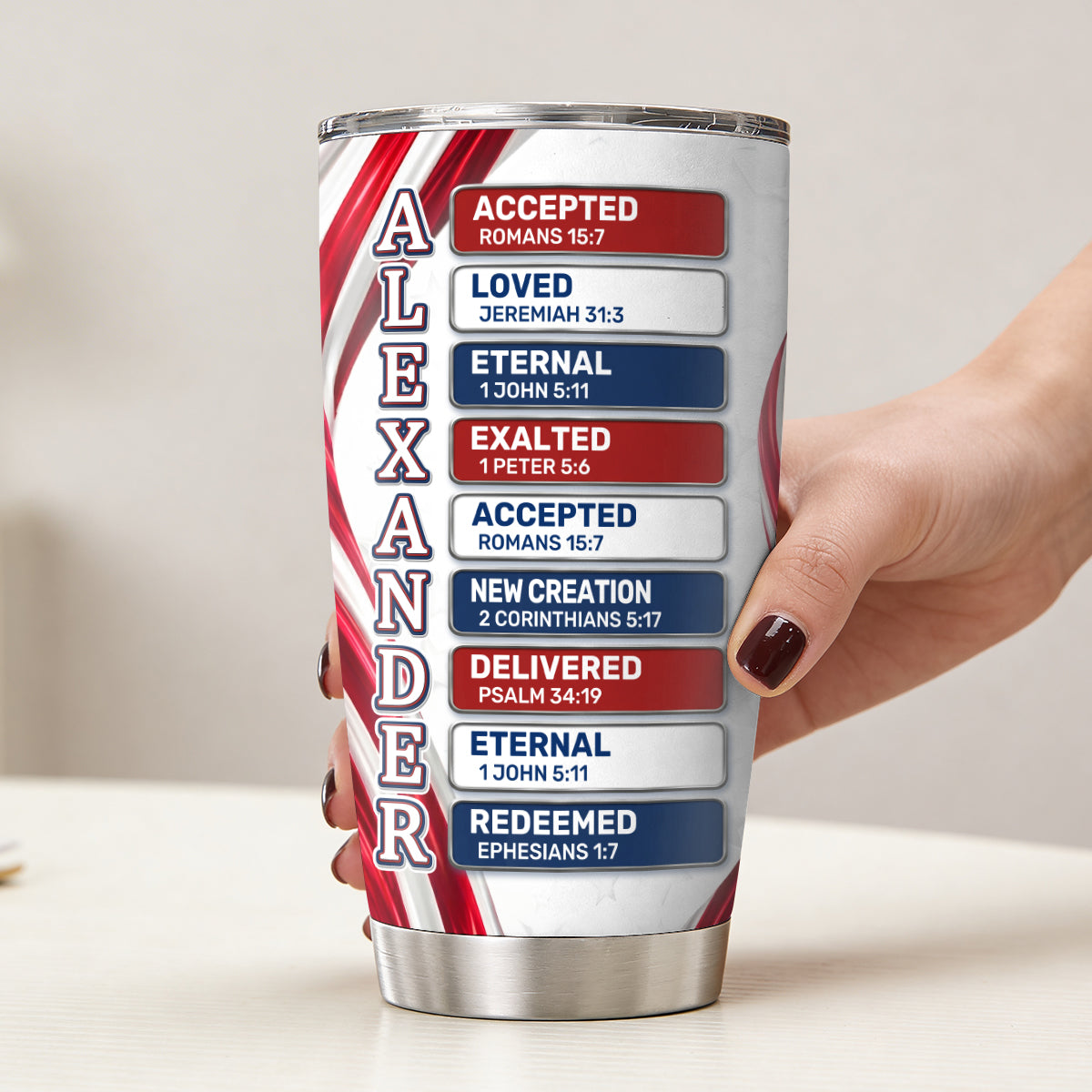 Stand For The Flag - Personalized Stainless Steel Tumbler