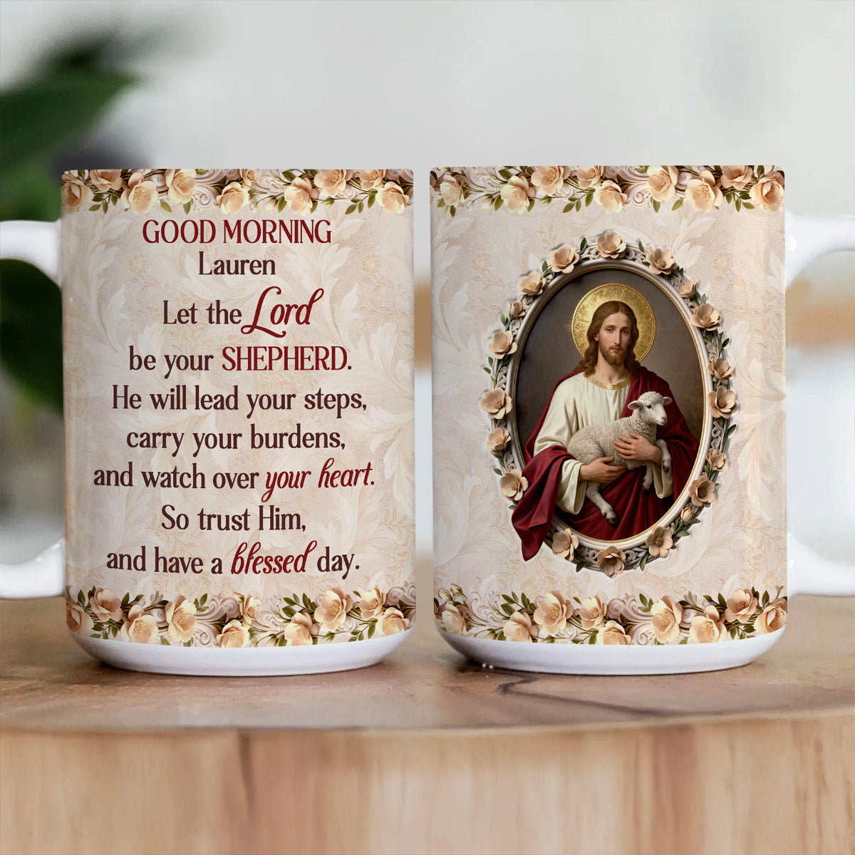 Let The Lord Be Your Shepherd - Personalized Coffee Mug