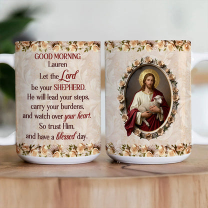 Let The Lord Be Your Shepherd - Personalized Coffee Mug