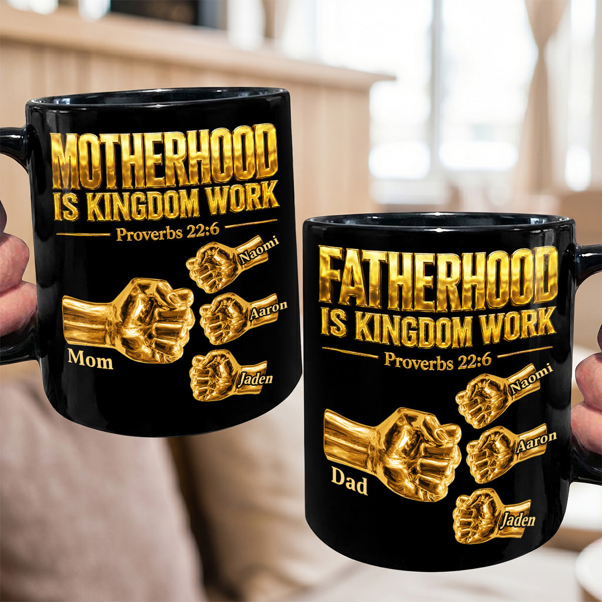 Fatherhood Is Kingdom Work - Personalized Coffee Mug