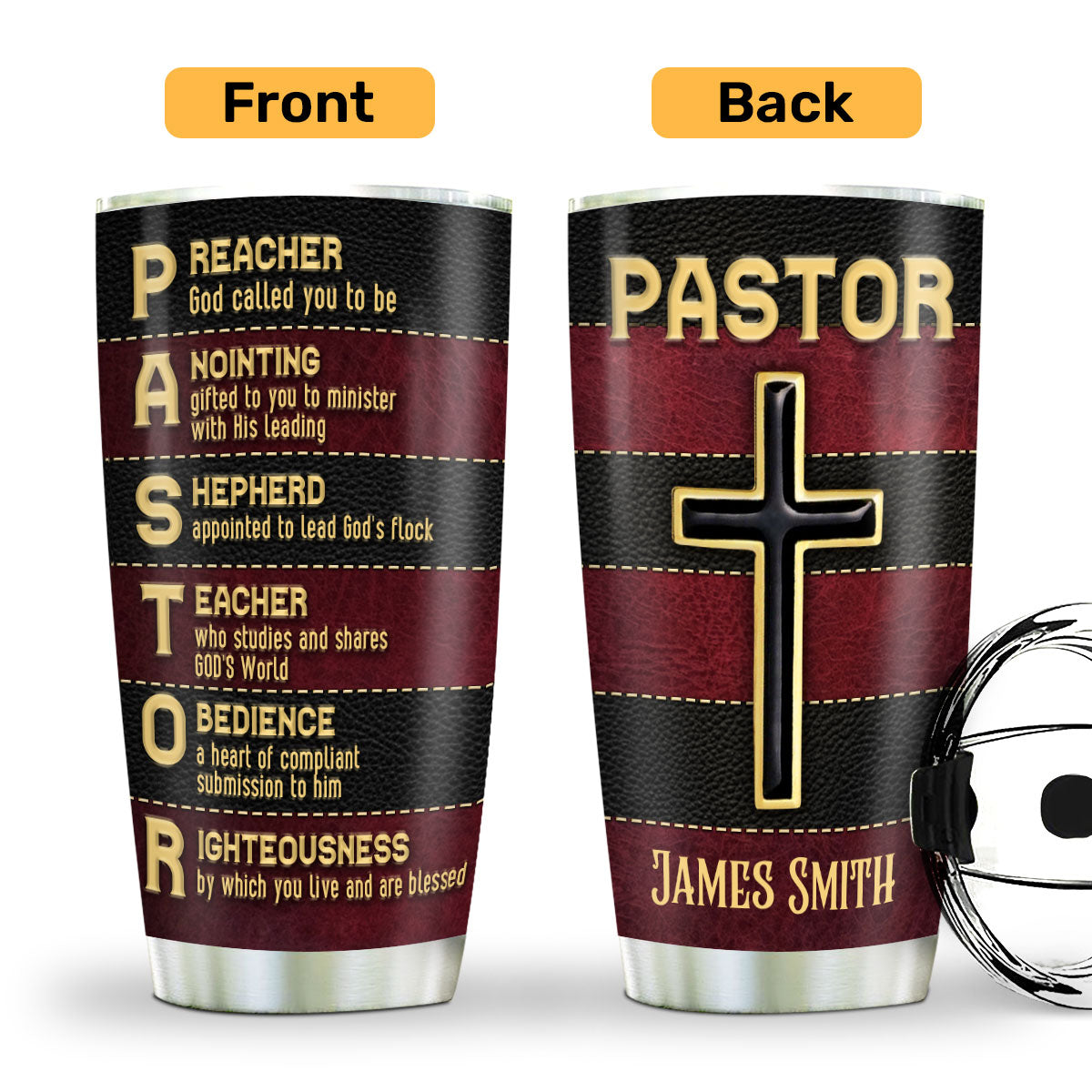 Faith-Inspired - Personalized Stainless Steel Tumbler 20oz