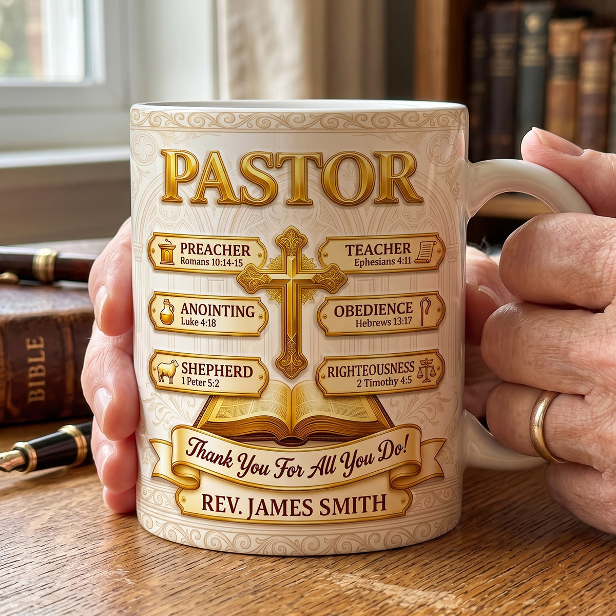Faithful Shepherd - Personalized Ceramic Coffee Mug