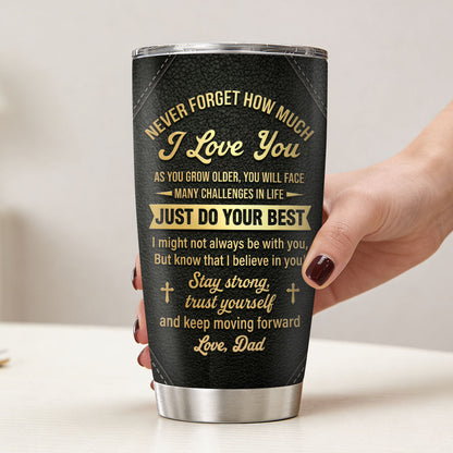 Fist Bump - Personalized Stainless Steel Tumbler for Him