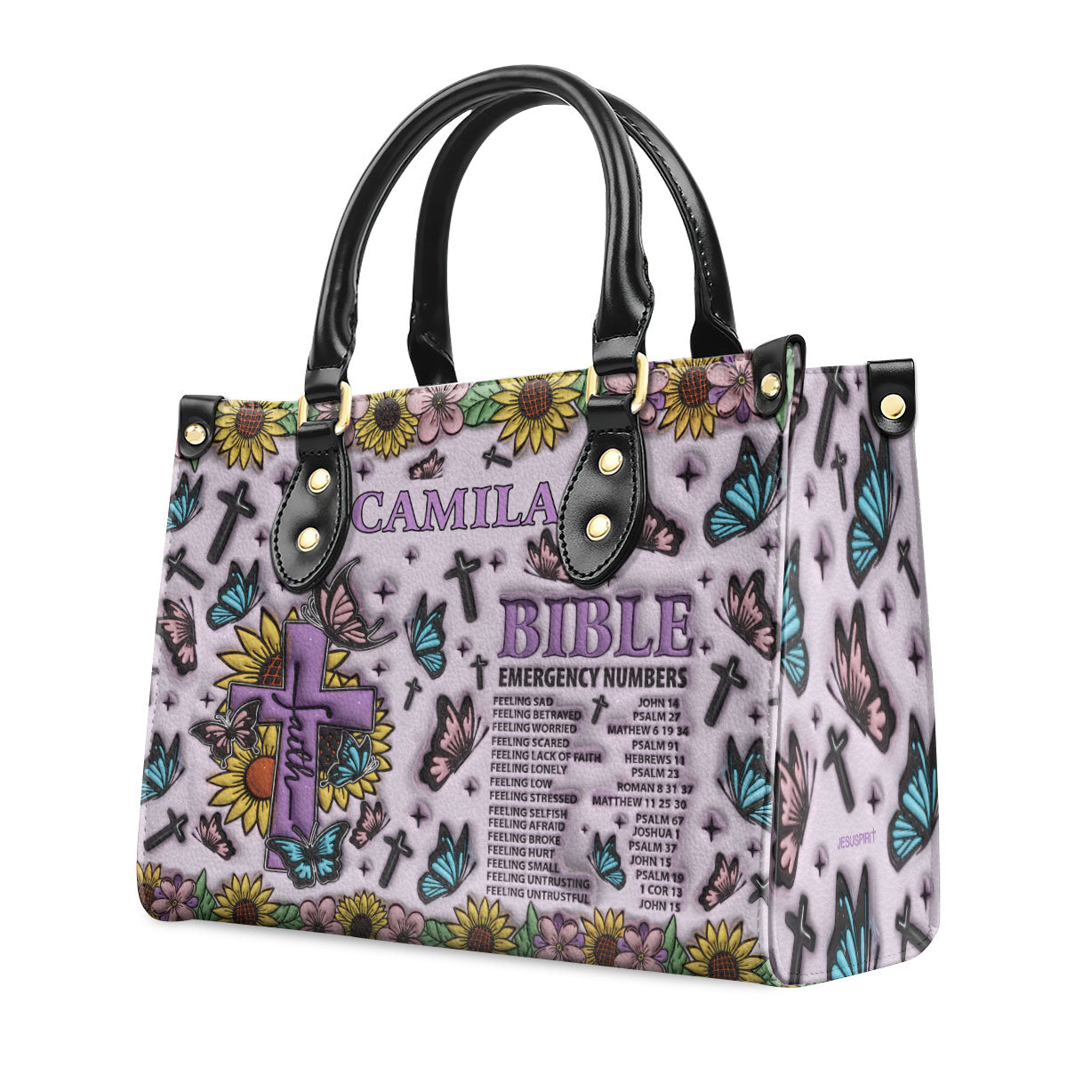 Faith-Inspired - Personalized Leather Handbag GMJSLB200007