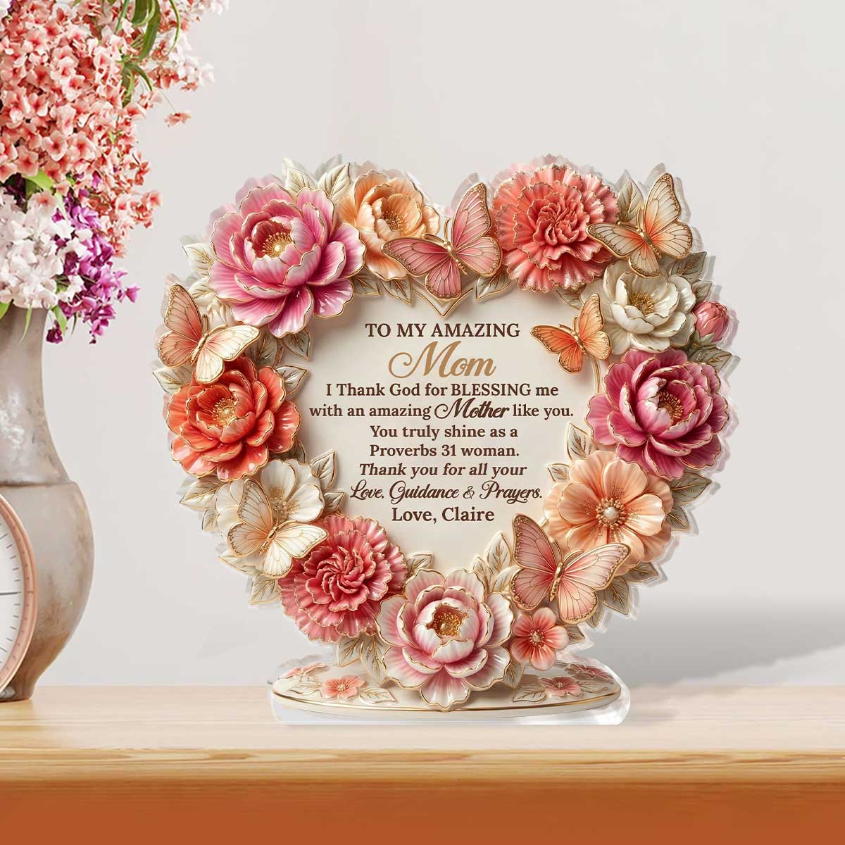 Mother's Day - Personalized Acrylic Keepsake Plaque GAPJS10083