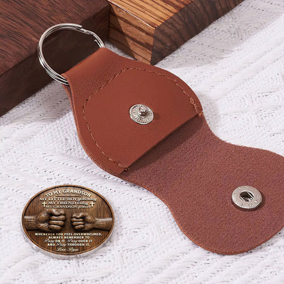 To My Son Grandson - Personalized Pocket Hug Gift for Him
