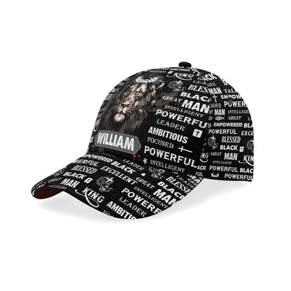God Says I Am Black Man - Personalized Classic Cap