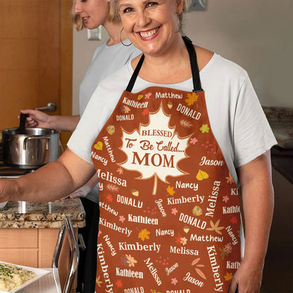 Blessed To Be Called Grandma - Personalized Apron