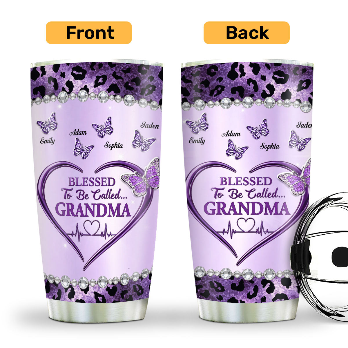 Blessed To Be Called Grandma - Personalized Tumbler