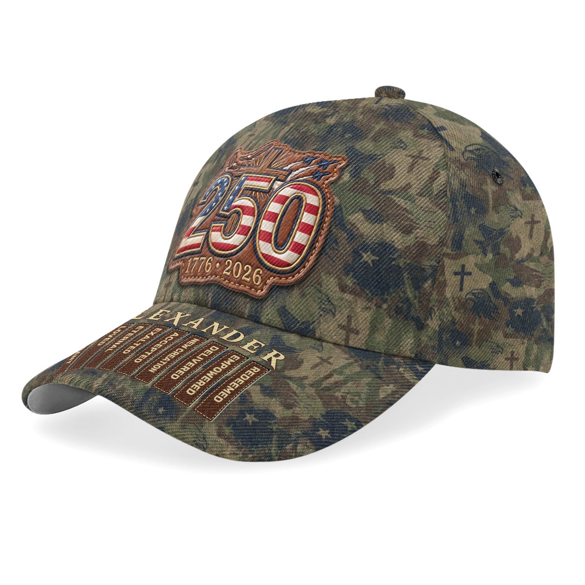 Faith and Service - Personalized Camo Classic Cap