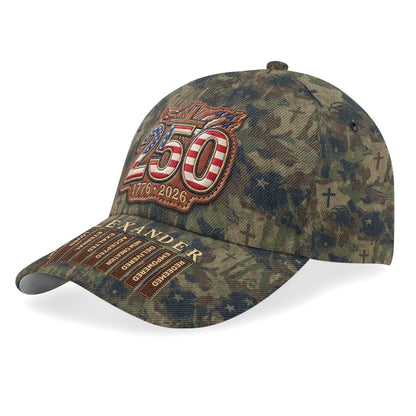Faith and Service - Personalized Camo Classic Cap