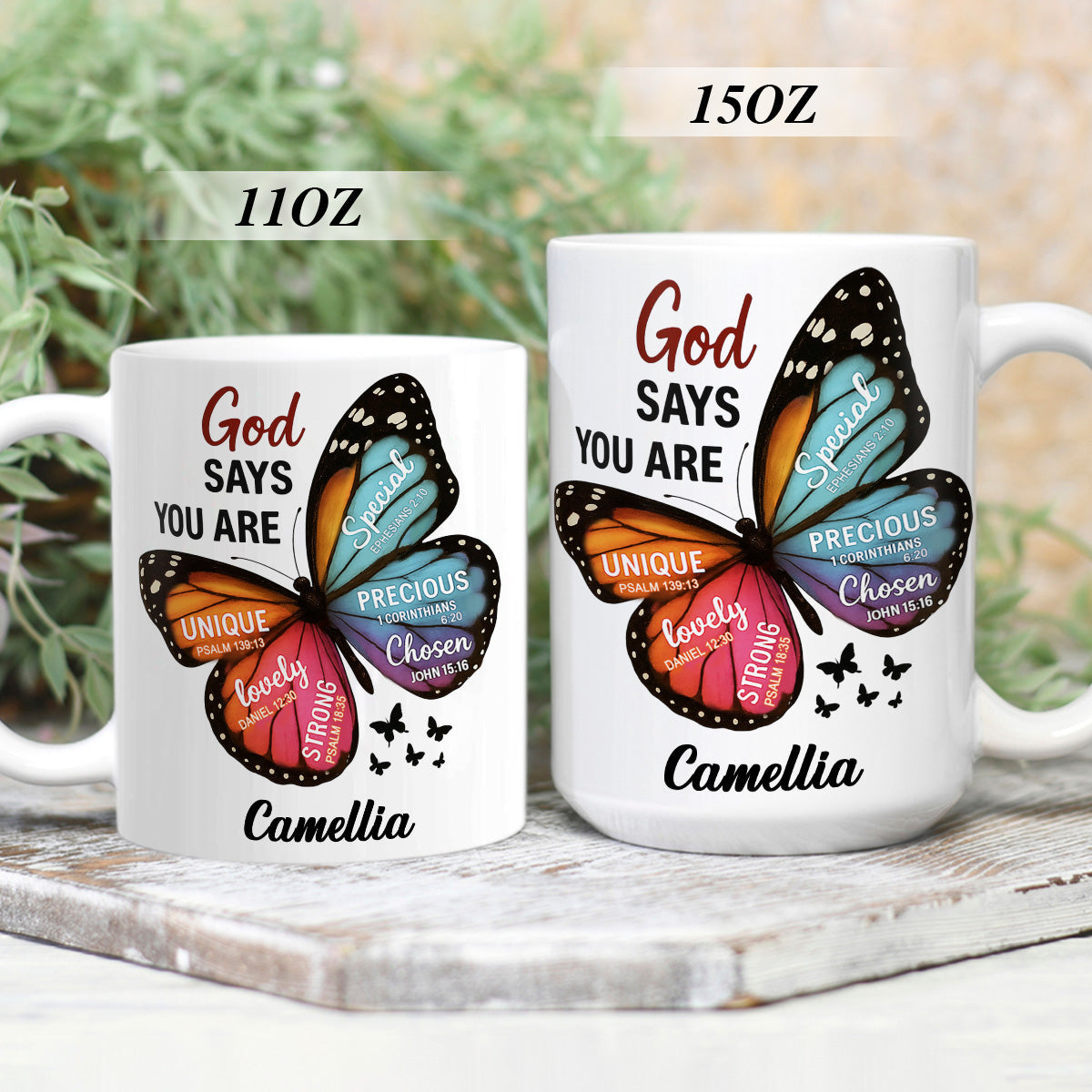 God Says You Are - Personalized Ceramic Coffee Mug