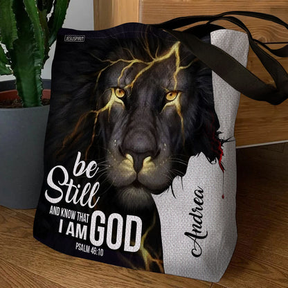 Be Still And Know That I Am God - Personalized Tote Bag GTTJS10173