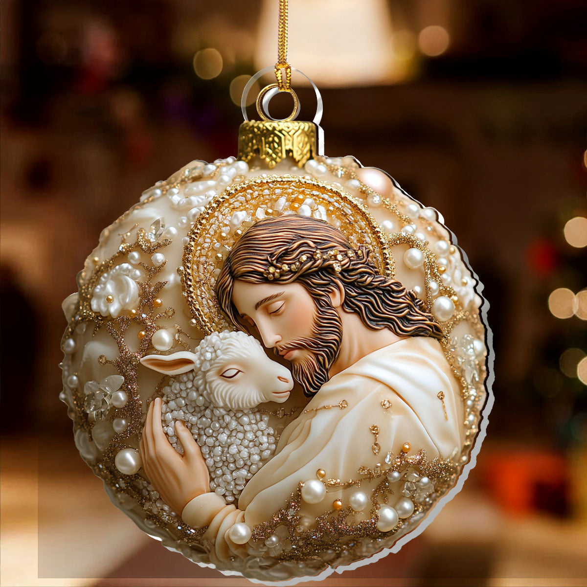 Jesus The Good Shepherd - Acrylic Ornament - Gift for Family GOJS10054