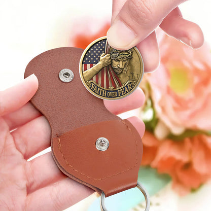 Faith Over Fear - Personalized Pocket Hug Keepsake