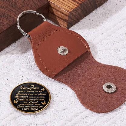 To My Daughter Loved More Than You Know - Personalized Pocket Hug Keepsake
