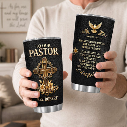 Heart of a Servant Leader - Personalized Stainless Steel Tumbler