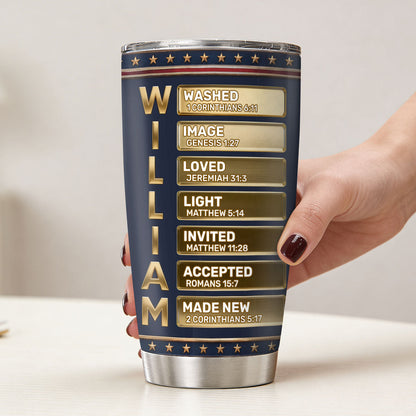 Patriotic Christian - Personalized Stainless Steel Tumbler