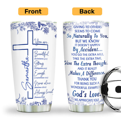 Faith-Inspired Gift for Pastor's Wife - Personalized Stainless Steel Tumbler