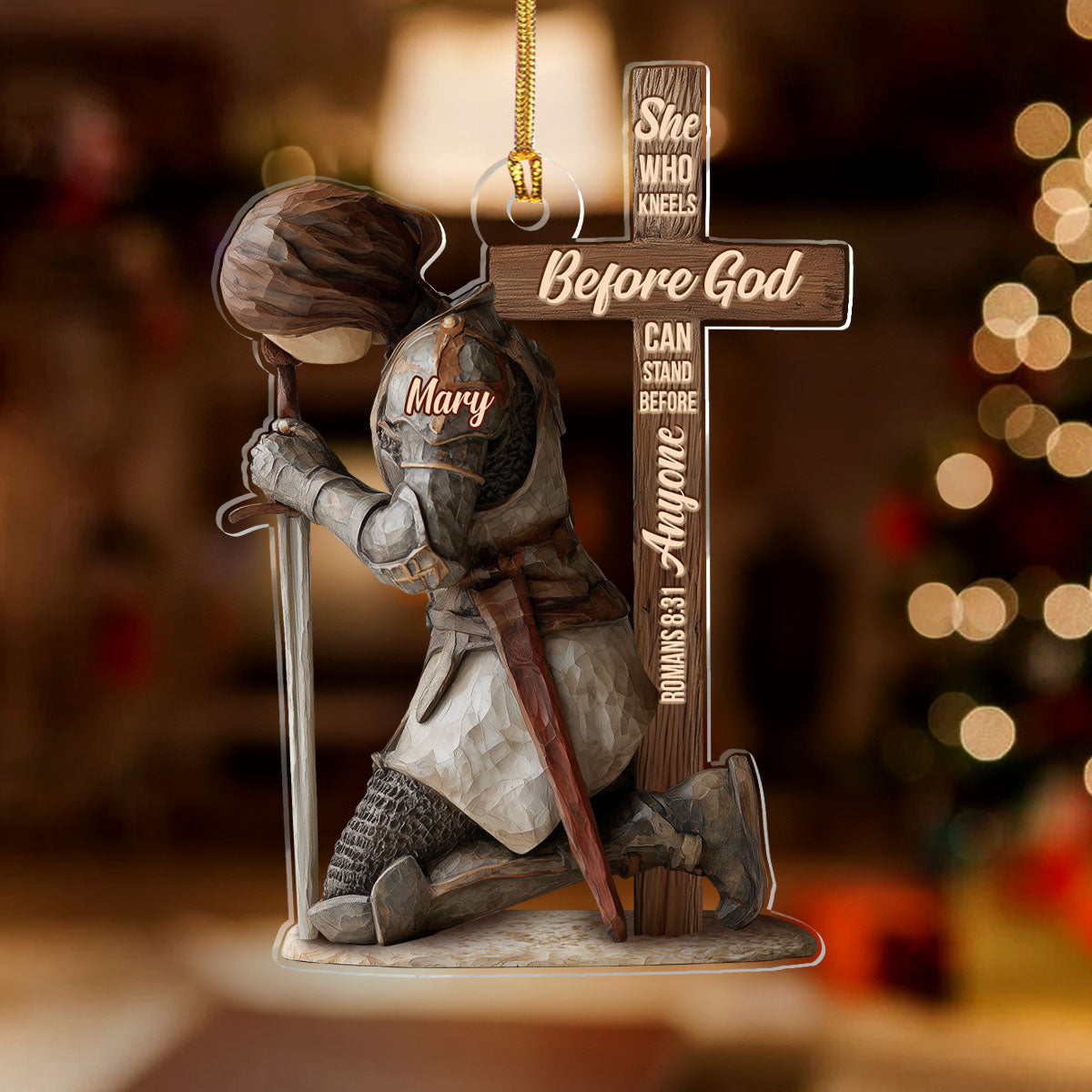 Faith-Themed - Personalized Acrylic Ornament GOJS10314