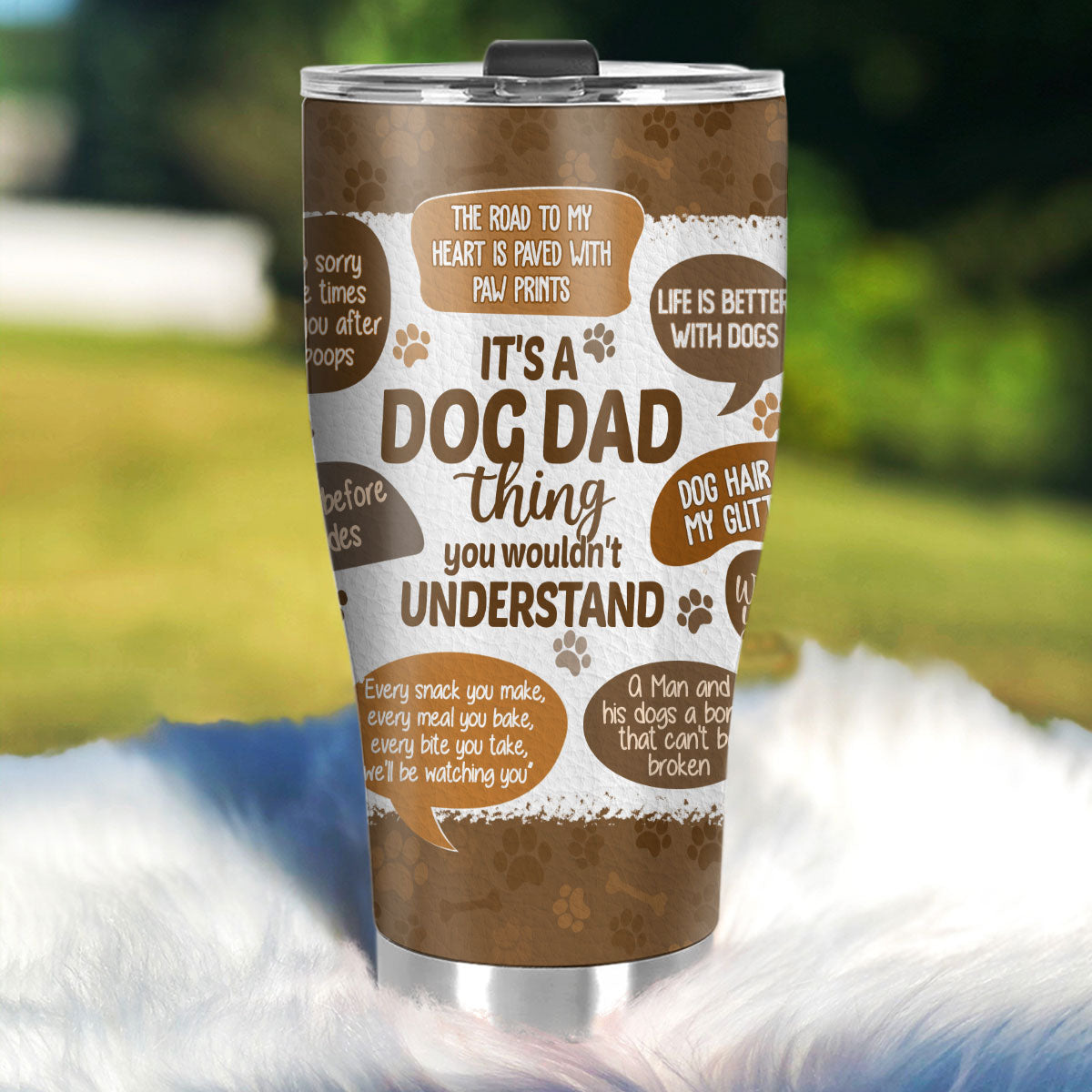 It's A Dog Dad Thing - Personalized Stainless Steel Tumbler