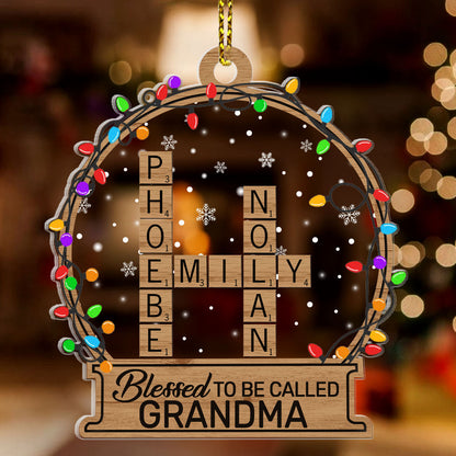 Blessed To Be Called Grandma - Personalized Acrylic Ornament GOJS10143