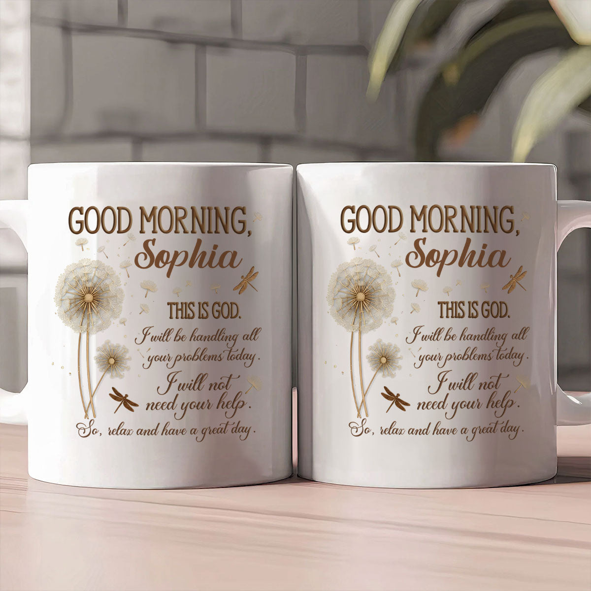 Positive Morning - Personalized Coffee Mug