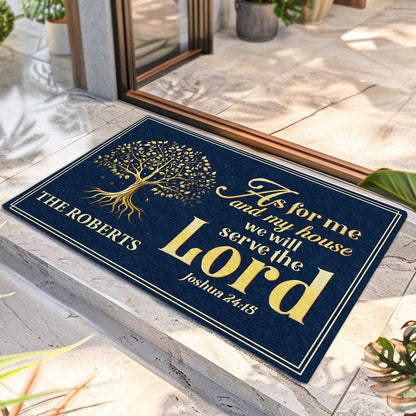 Rooted In Faith - Personalized Doormat - Christian Home Decor