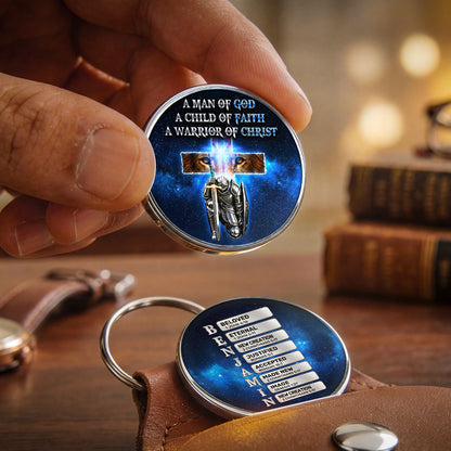 A Man Of God - Personalized Pocket Hug Keepsake