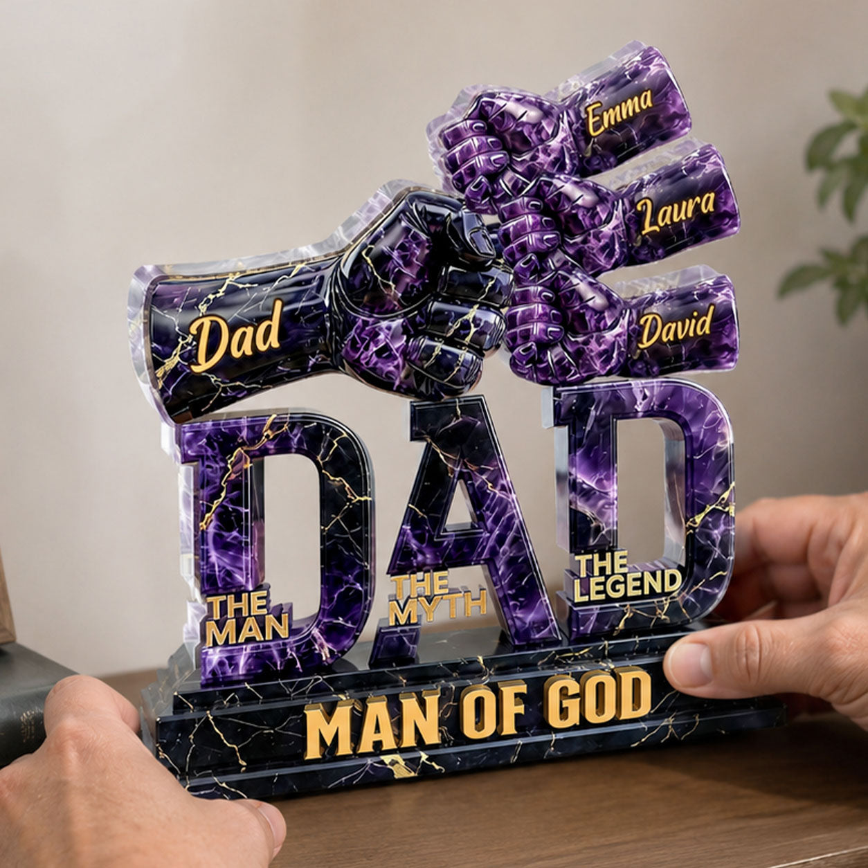 The Man The Myth The Legend - Personalized Acrylic Plaque GAPJS10056