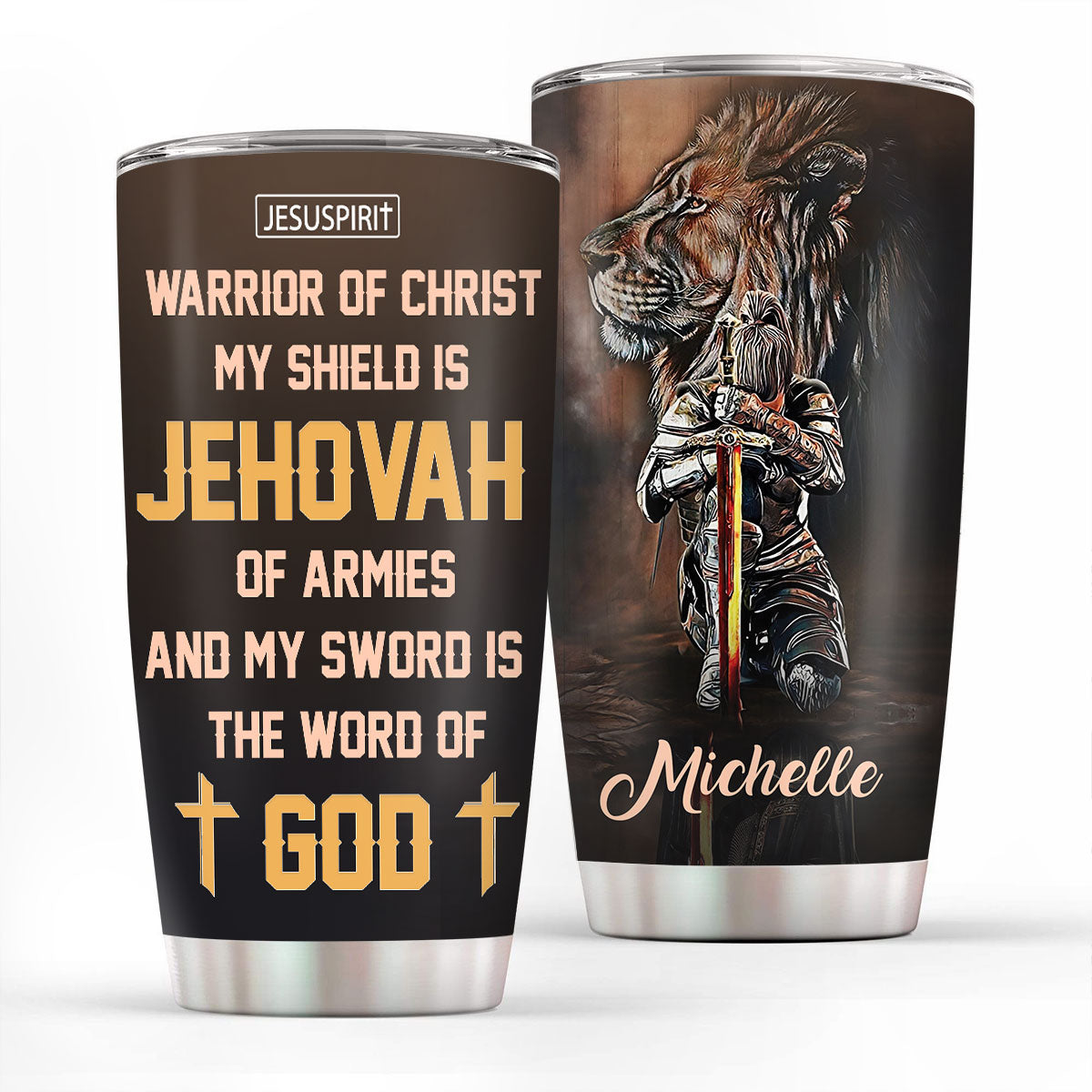 Warrior Of Christ - Personalized Stainless Steel Tumbler