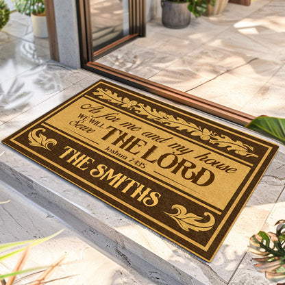 Bible Verse - Personalized Doormat for Christian Home GDMJS10044