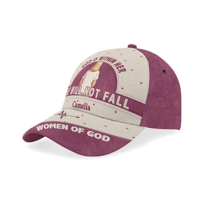 God Is Within Her - Personalized Classic Cap