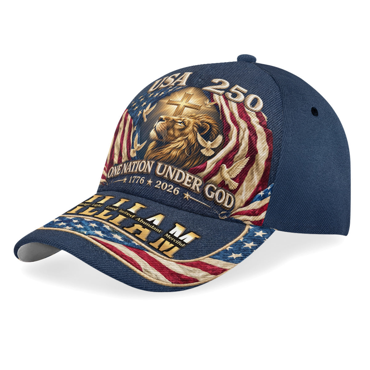 One Nation Under God - Personalized Classic Cap