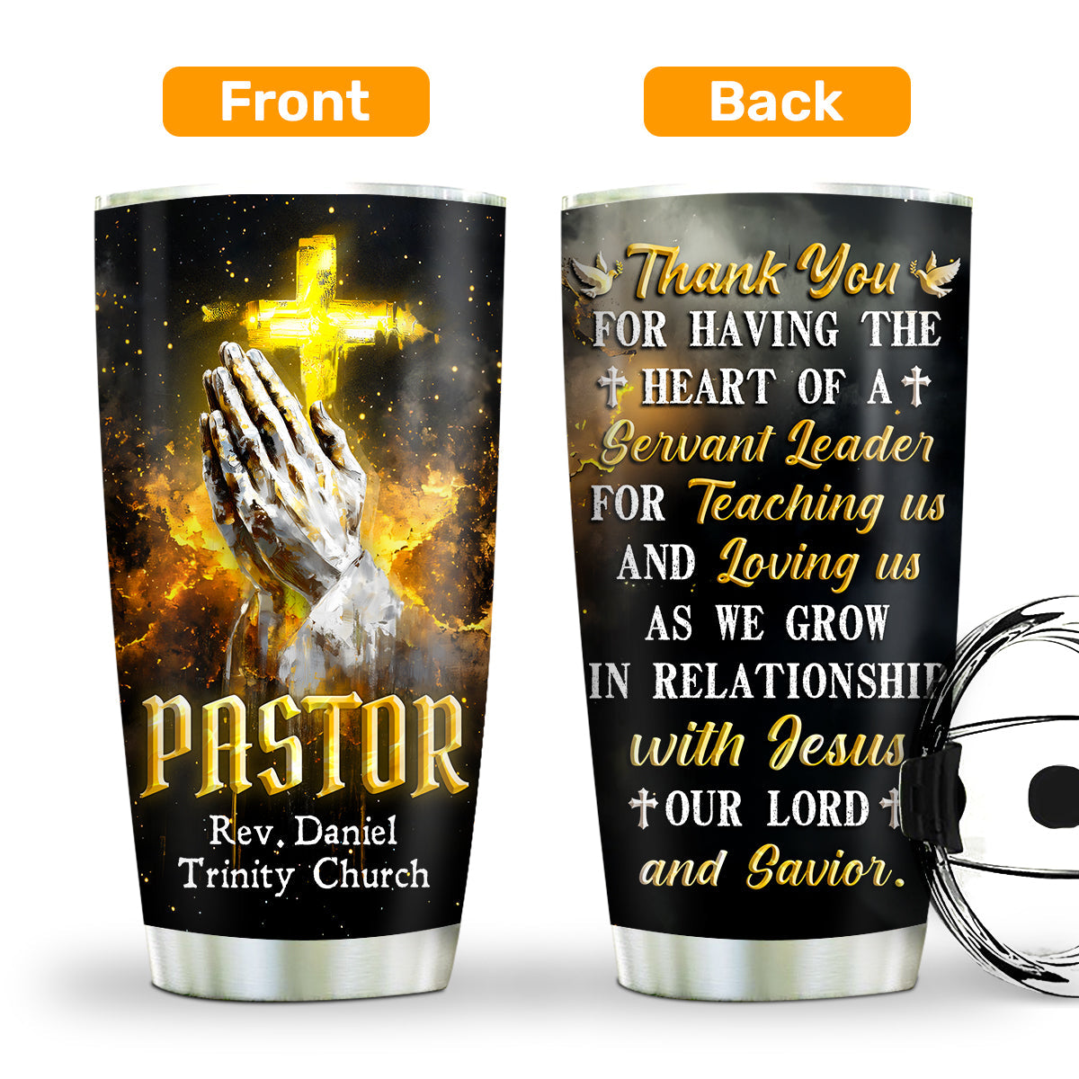 Servant To All - Personalized Stainless Steel Tumbler 20oz