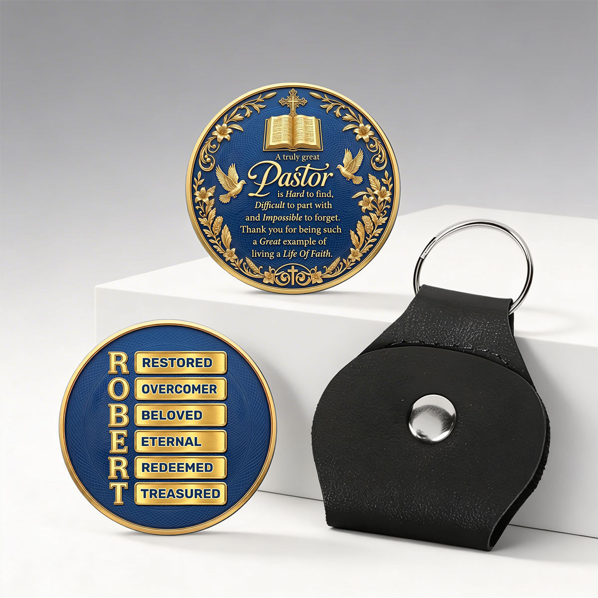 Faith-Inspired Personalized Pocket Hug - Gift for Pastor
