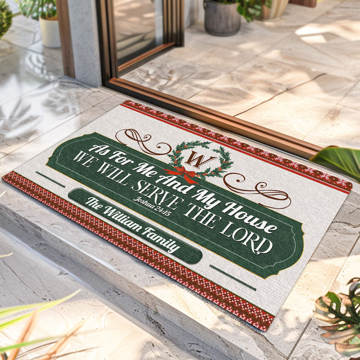 Bible Verse - Personalized Doormat for Home