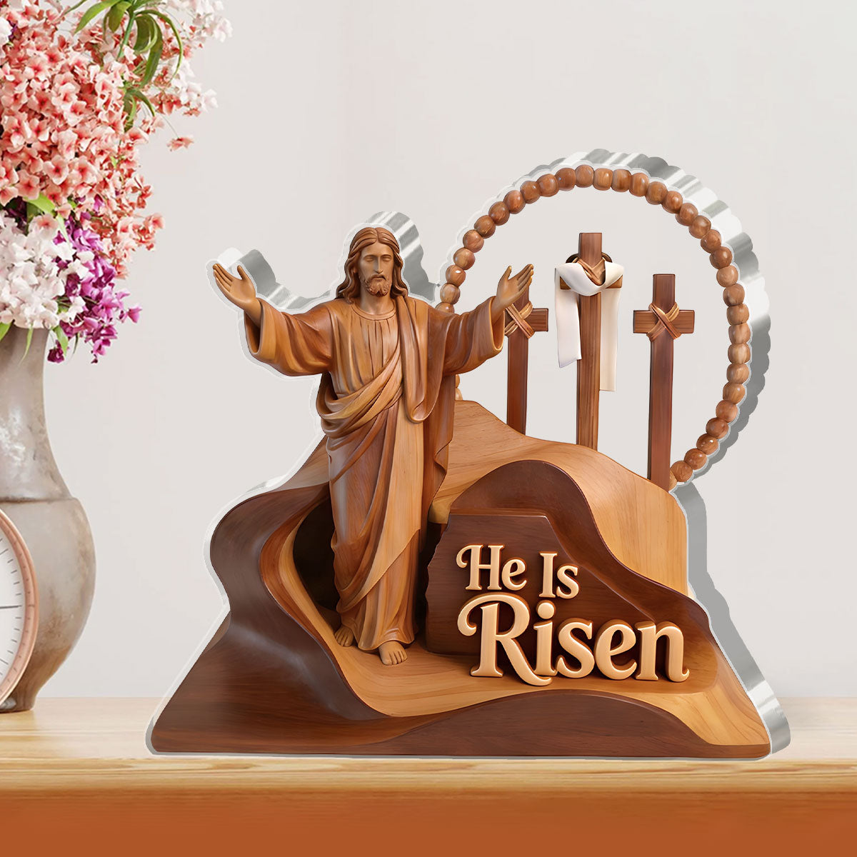 The Risen Savior - Custom Shaped Acrylic Plaque Christian Decor GAPJS10117