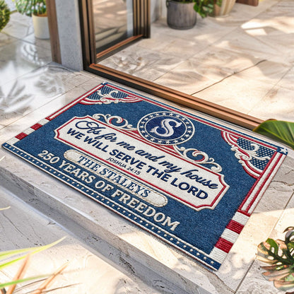 Serve the Lord - Custom Doormat Faith Home Decor GDMJS10010