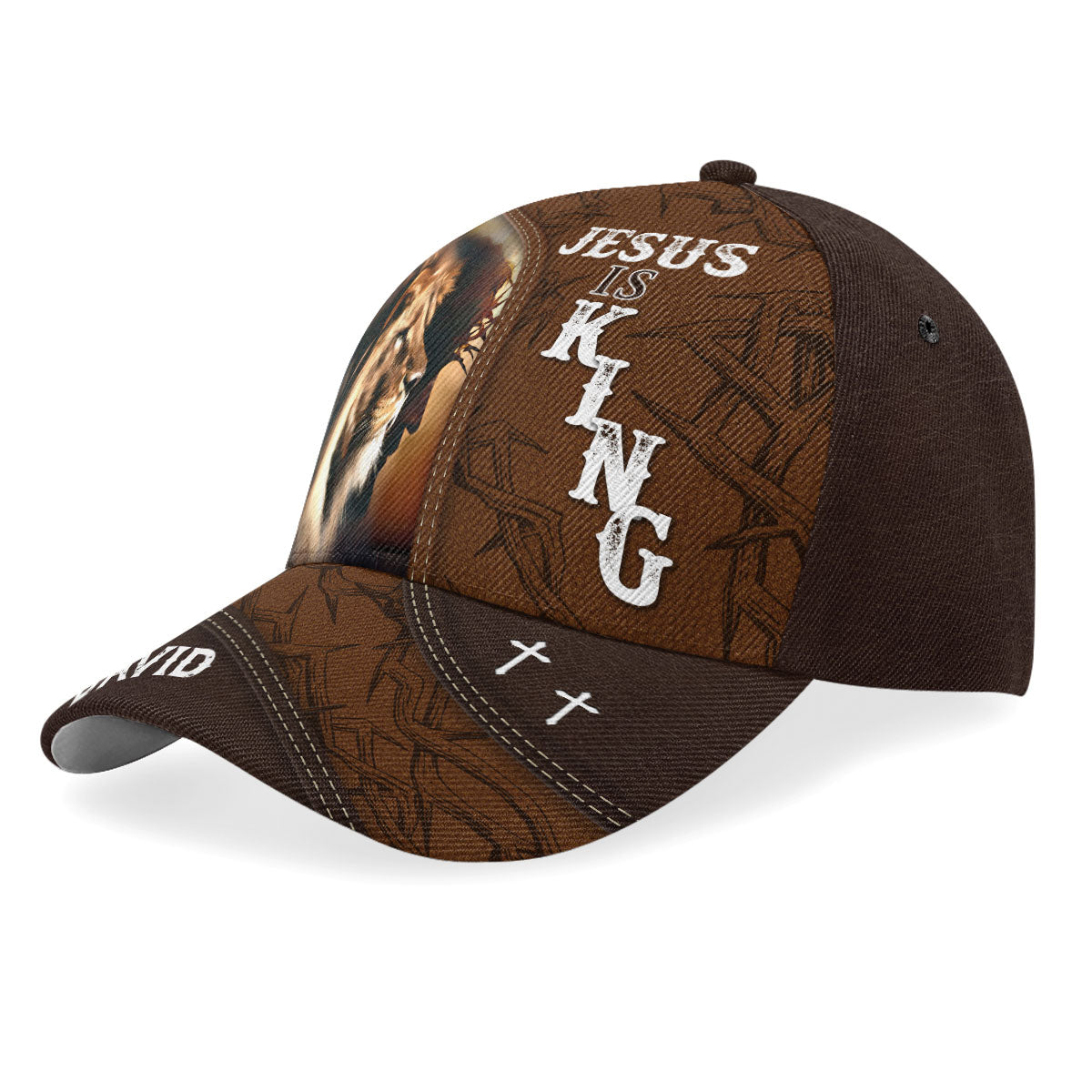 Jesus Is King - Personalized Classic Cap - Christian Gift for Him