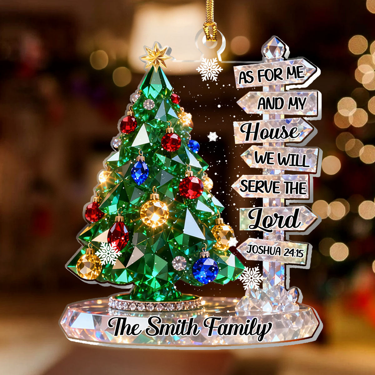 Bible Verse - Personalized Acrylic Ornament GOJS10027