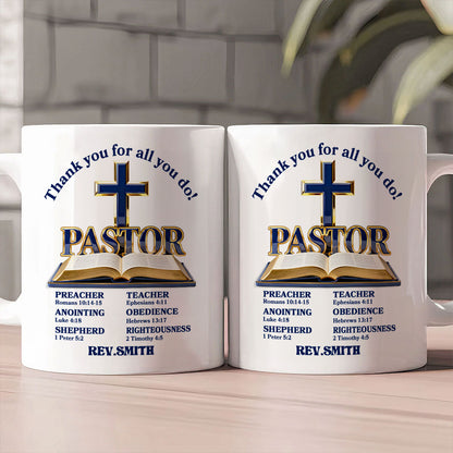 Guided By The Cross - Personalized Ceramic Coffee Mug