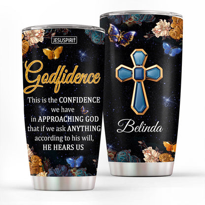 Christian Faith Quote - Personalized Stainless Steel Tumbler
