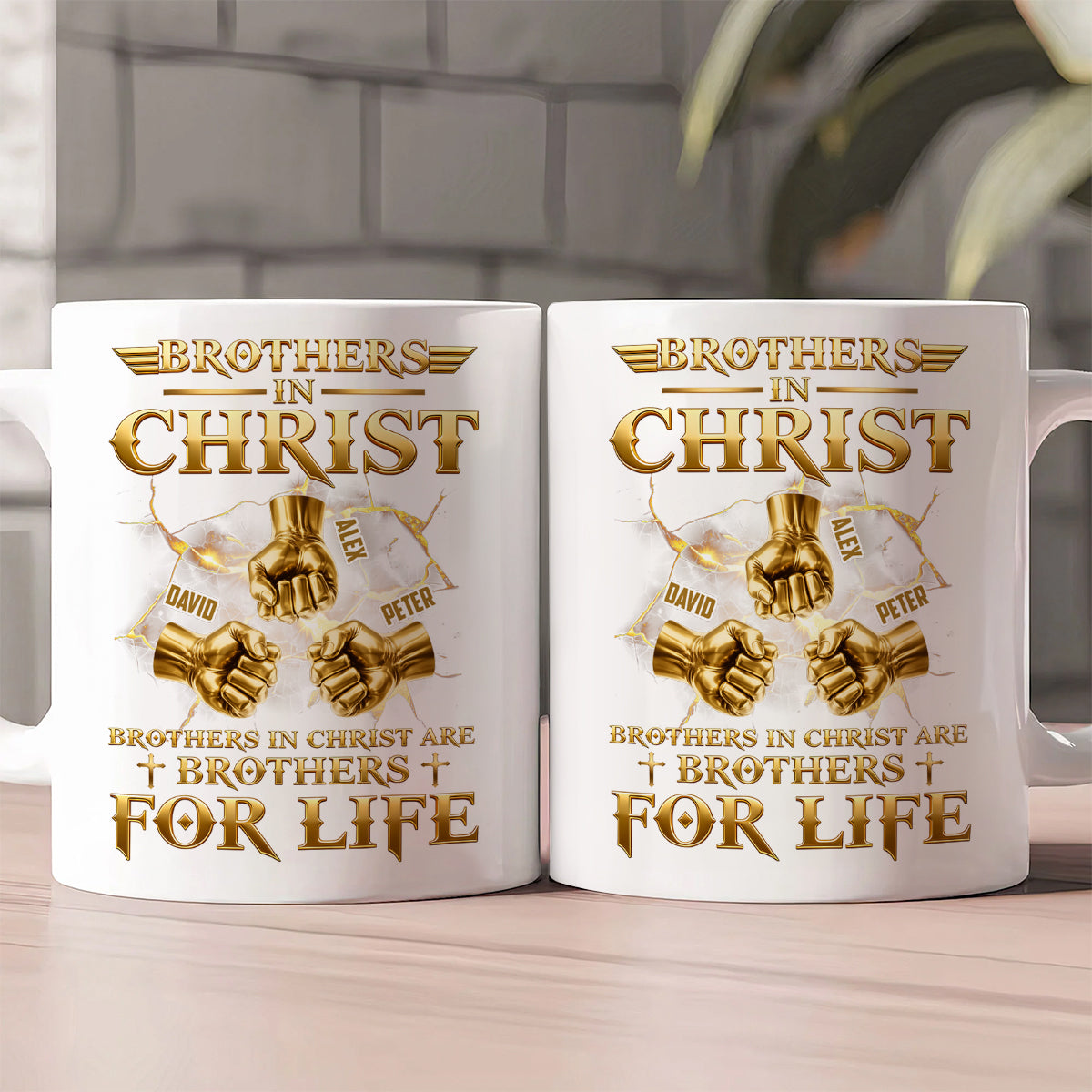 Christian Brotherhood For Life - Personalized Ceramic Coffee Mug