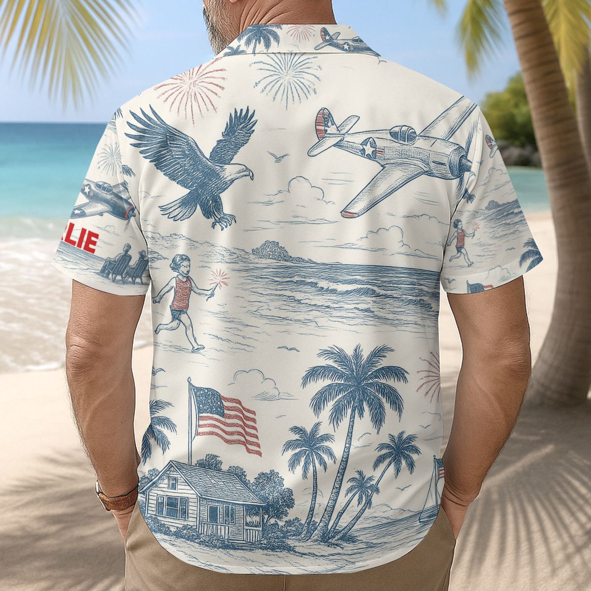 One Nation Under God - Personalized Hawaiian Shirt