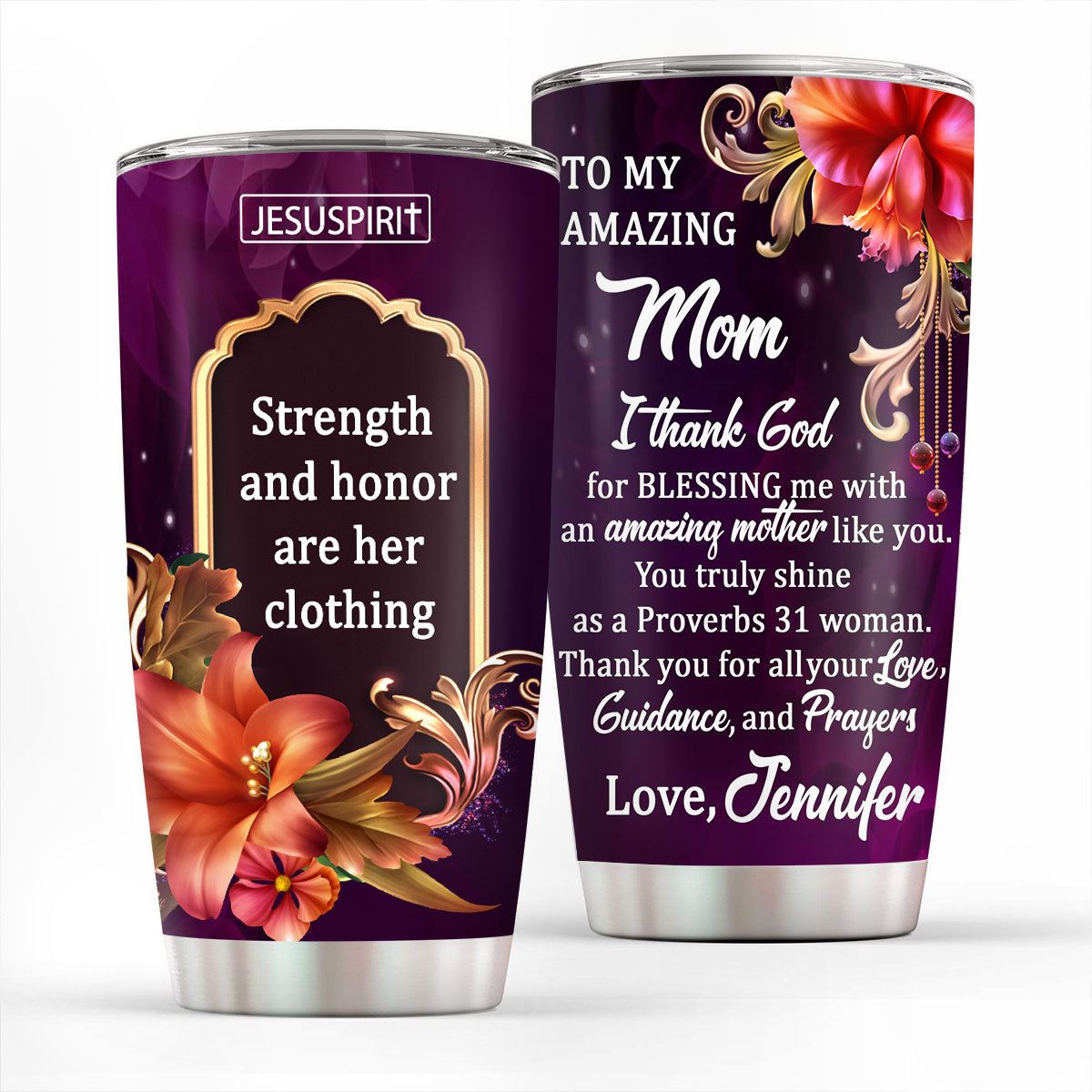 Thank You Mom - Personalized Stainless Steel Tumbler