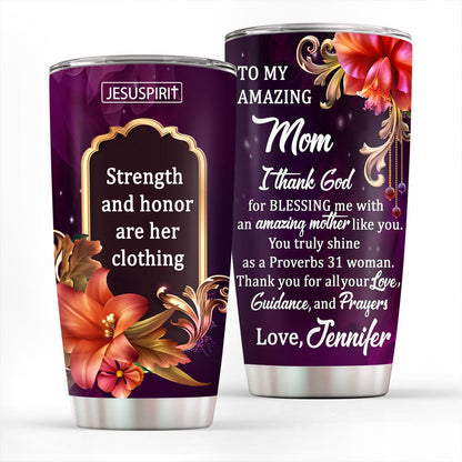 Thank You Mom - Personalized Stainless Steel Tumbler