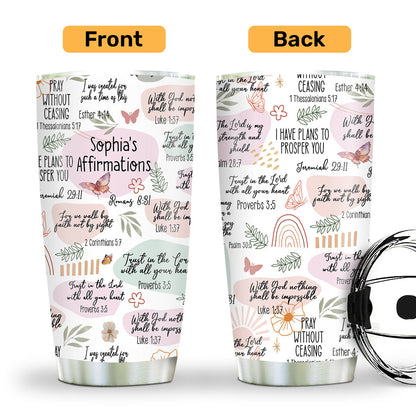 Faith Affirmation - Personalized Stainless Steel Tumbler