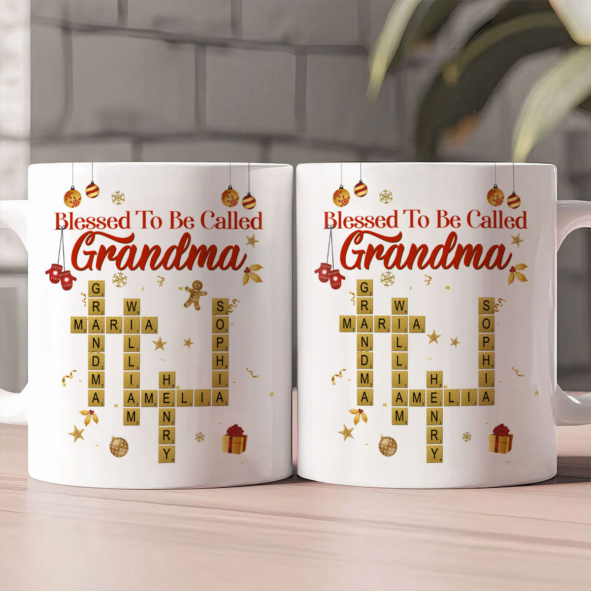 Blessed To Be Called Grandma - Personalized Ceramic Coffee Mug